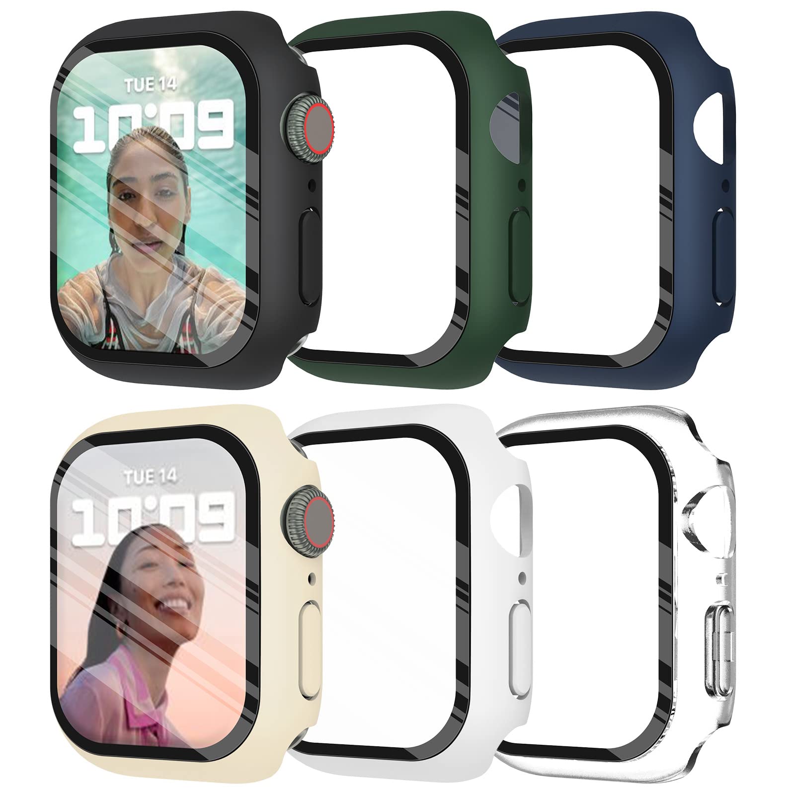 Tempered Glass+cover For Apple - Smartwatch Icon review and price
