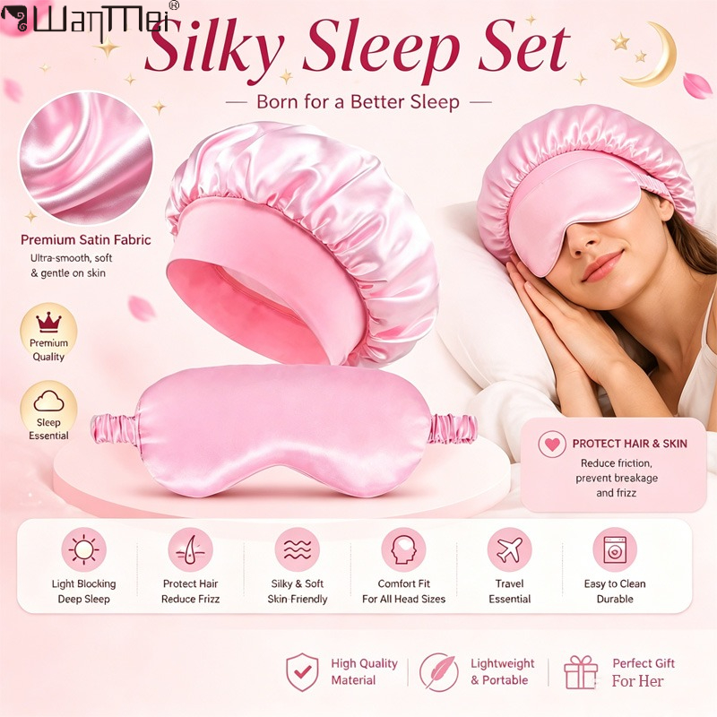  Satin Bonnet Sleep Eye Mask  - Milanaise Mesh Band review and price
