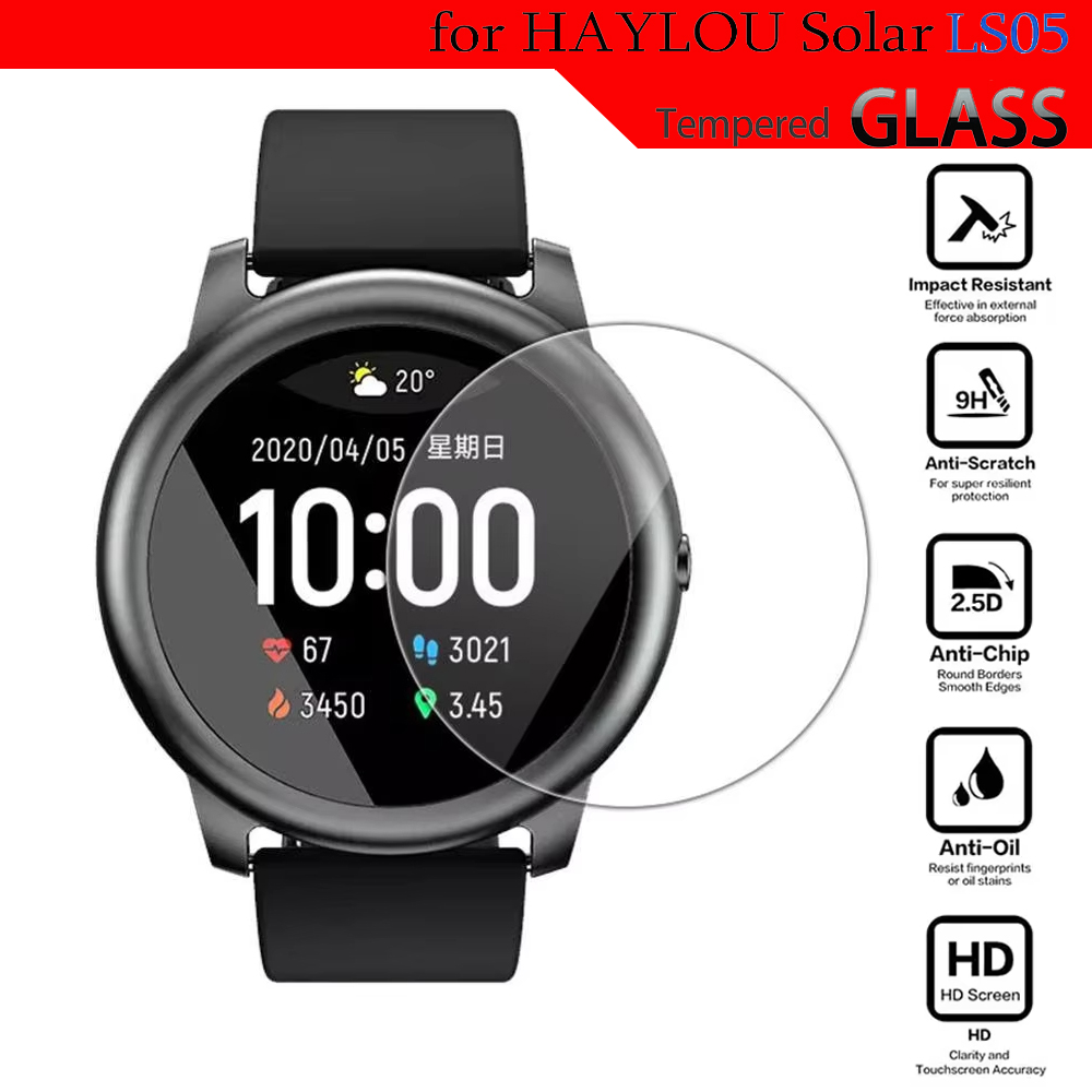 Tempered Glass For HayLou Sola - Smartwatch Icon review and price