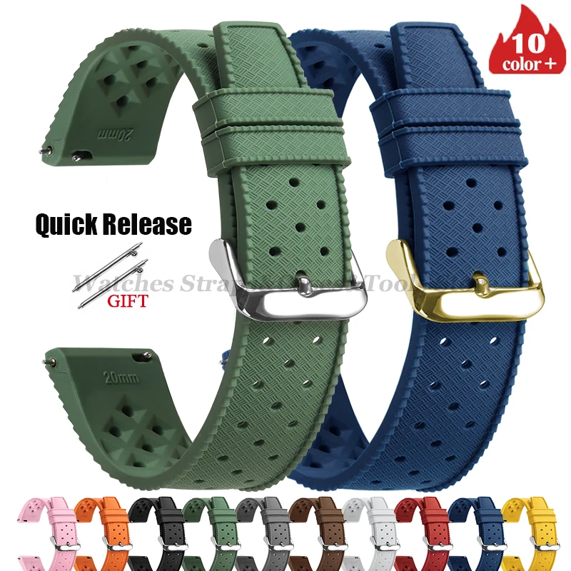 Tropic Silicone Watch Strap 18 - Fossil Smartwatch Accessories review and price