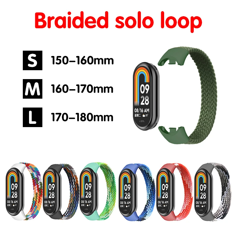 Strap for Mi band 7 8 6 5 Nylo - Solo Loop Strap review and price